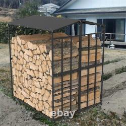 Firewood Stand Heavy Duty Log Rack Holder Wood Pile Storage Stacker Organizer