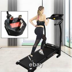 Folding Electric Bluetooth Treadmill Incline Running Fitness Machine Safety Key