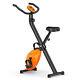 Folding Magnetic Exercise Bike Indoor Fitness Trainer Height Adjustable Bicycle