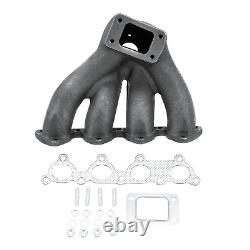 For Honda Civic D15 D16 Cast Iron T3 T4 88-2000 Turbo Exhaust Manifold Top Mount