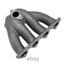 For Honda Civic D15 D16 Cast Iron T3 T4 88-2000 Turbo Exhaust Manifold Top Mount