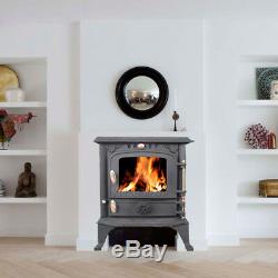 FoxHunter Cast Iron Log Burner 5.5KW Wood Burning Coal Stove Fireplace JA013S