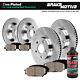 Front+Rear Drill Slot Brake Rotors And Ceramic Pads For Dodge Charger Challenger