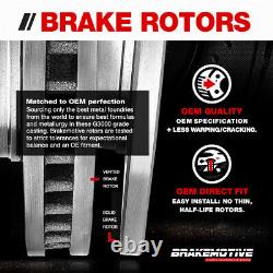 Front+Rear Drill Slot Brake Rotors Ceramic Pads For Subaru Impreza WRX Forester