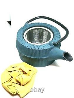 GAIA Cast Iron Teapot And Pair of Cups Brand New