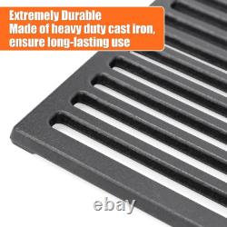 GFTIME Cast Iron Cooking Grate 60 x 40 cm Solid for BBQ, Gas Grill