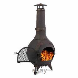 Garden Stove Firepit Patio Heater BBQ Grill Terrace Cast Iron Antique Bronze