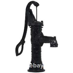 Garden Water Pump with Stand Cast Iron Hand Well Shallow Irrigation vidaXL