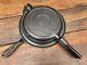 Griswold Cast Iron New American #8 Waffle Iron With Acorn Hinge