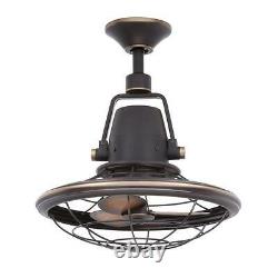 HDC Bentley II 18 in. Indoor/Outdoor Tarnished Bronze Oscillating Ceiling Fan