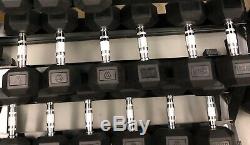HEX DUMBBELLS 3-30KG PAIR Cast Iron Rubber Encased Set Weights