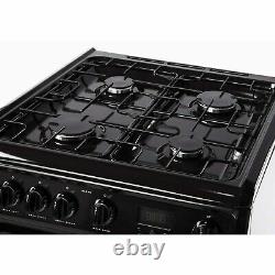 HOTPOINT HAG60K 60cm Double Oven Gas Cooker Black