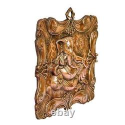 Handcrafted Cast Iron Lord Ganesh Metal Religious Wall Hanging For Wall Decor