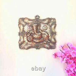 Handcrafted Cast Iron Lord Ganesh Metal Religious Wall Hanging For Wall Decor