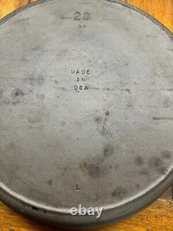 Hard To Find Huge Lodge Cast Iron Restaurant Skillet No. 20 Unused