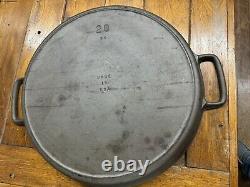 Hard To Find Huge Lodge Cast Iron Restaurant Skillet No. 20 Unused