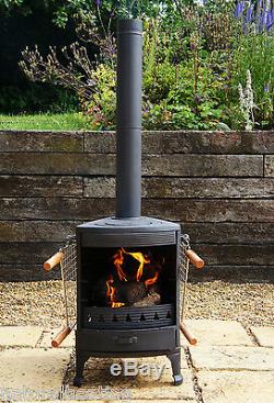 Hellfire GARDEN Cast Iron Stove Cooker BBQ Patio Heater Pizza Oven Fire Pit