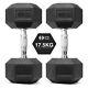 Hex Dumbbells Weights Rubber Encased Cast Iron Home Gym Weights Sold In Pairs