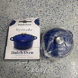 Hystrada Enameled Cast Iron Dutch Oven 3qt Dutch Oven Pot with Lid and Stee