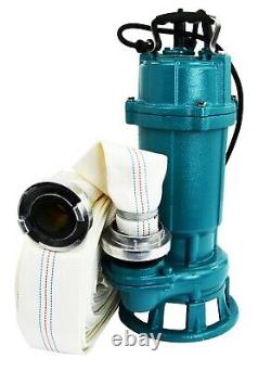 IBO FURY1.1kW Submersible Sewage Dirty Water Septic Sump Pump +grinder +30m hose