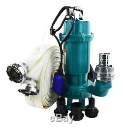 IBO FURY750 Submersible Sewage Dirty Water Septic Sump Pump + grinder + 20m hose