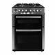 IQ 60cm Double Oven Dual Fuel Cooker Stainless Steel