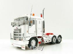 Iconic Replicas Kenworth K100G 6x4 Prime Mover White with Chrome Wheels 150