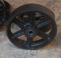 Industrial 8/200mm cast iron caster wheels for industrial furniture. Set of 4