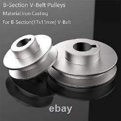 Iron Casting V-Groove Drive Pulley For B-Section V-Belt Pulleys OD 60mm-150mm