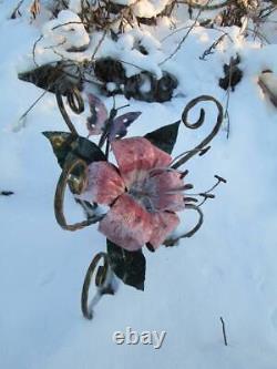 Iron Lily Iron Flower Hand Forged Rose