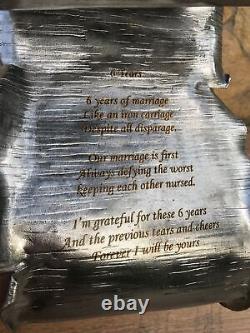 Iron Scroll Personalized Gift 6th Anniversary