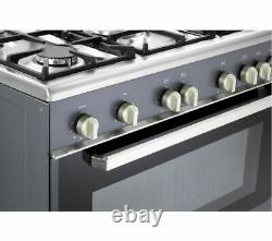KENWOOD CK307G SL 90 cm Gas Range Cooker Grey & Chrome Currys