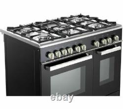 KENWOOD CK407G 90 cm Gas Range Cooker Black & Chrome Currys