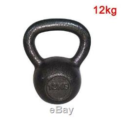 Kettlebells cast iron 8kg-20kg home gym fitness exercise workout kettle bell