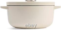 KitchenAid Cast Iron Ø22cm/3.3 Litre Casserole with Lid, Robust & Durable, Seari