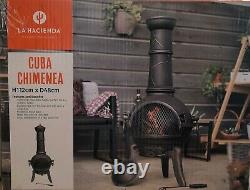 La Hacienda Cuba Cast Iron & Steel Chiminea Log Burner Heater? Fast Delivery