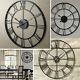 Large 40CM Classic Vintage Cast Iron Wrought Garden Wall Mounted Clock Outdoor
