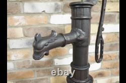 Large Cast Iron Fully Working Hand Water Pump Water Feature Garden Ornament 4960