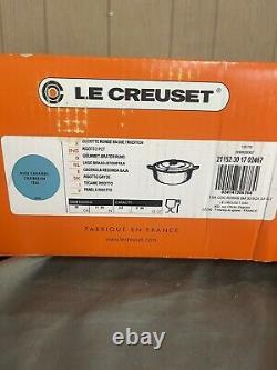 Le Creuset Cast-Iron 6.75-qt Classic Round Wide Oven Caribbean Teal #2