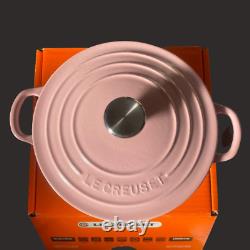 Le Creuset Cocotte Ronde 18cm 1.5l Chiffon pink enameled cast iron FROM JP NEW
