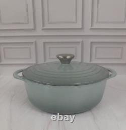 Le Creuset Enameled Cast Iron 2.75 Quart Shallow Round Dutch Oven, Sea Salt -New