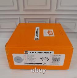 Le Creuset Enameled Cast Iron 2.75 Quart Shallow Round Dutch Oven, Sea Salt -New