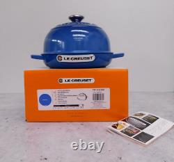 Le Creuset Signature Cast Iron 1.75 Quart Bread Oven, Marseille Blue New