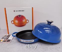 Le Creuset Signature Cast Iron 1.75 Quart Bread Oven, Marseille Blue New