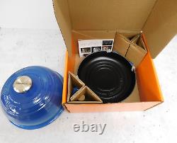 Le Creuset Signature Cast Iron 1.75 Quart Bread Oven, Marseille Blue New