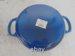 Le Creuset Signature Cast Iron 1.75 Quart Bread Oven, Marseille Blue New