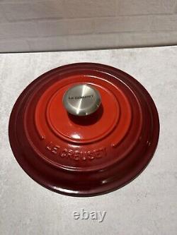 Le Creuset Signature Cast Iron 3.5 Quart Sauteuse Oven, Cerise Red NEW