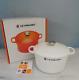 Le Creuset Signature Cast Iron 5.25 Quart Deep Oven, Blanc Shiny White NEW