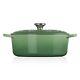 Le Creuset Signature Enamelled Cast Iron Oval Casserole Dish Green With Lid 29cm