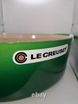 Le Creuset Signature Enamelled Cast Iron Oval Casserole Dish Green With Lid 29cm